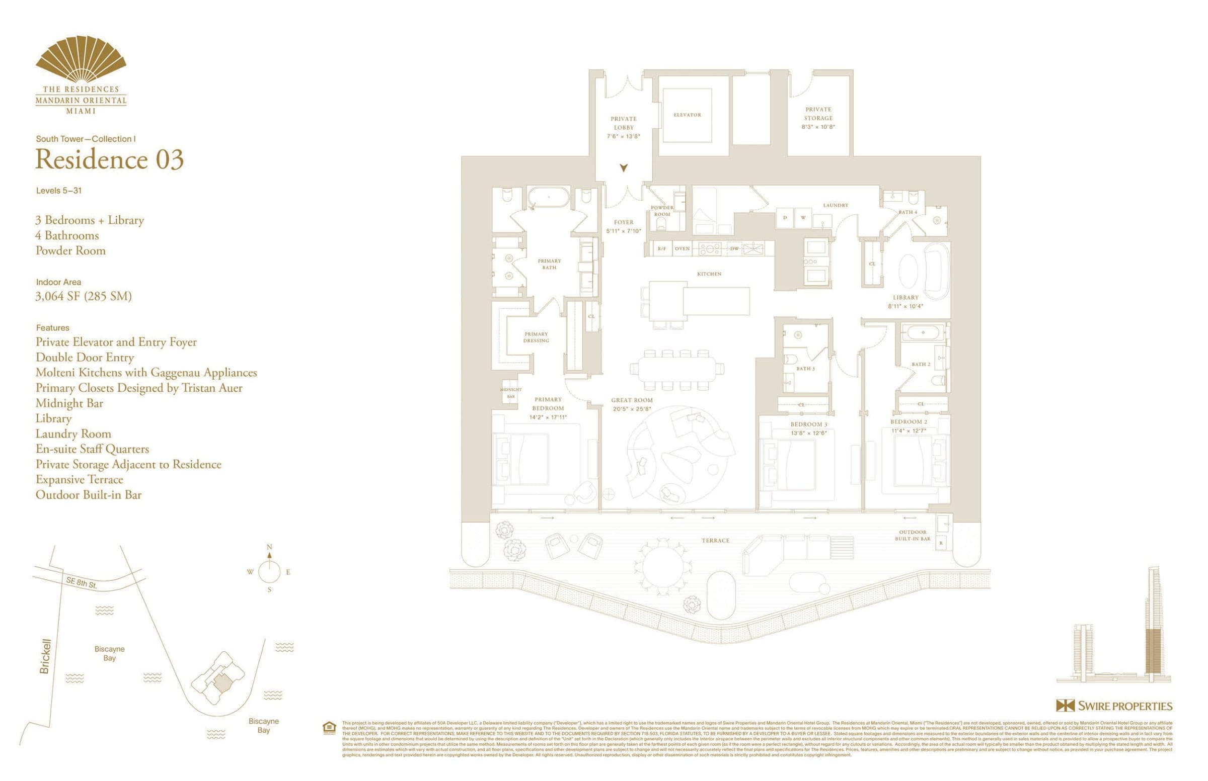 Mandarin Oriental Residences — Floor Plan — Page 2